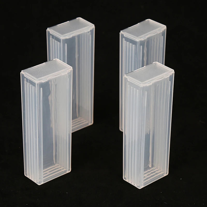 Plastic Microscope Slide Packing Box Portable Laboratory ABS Slides Qme