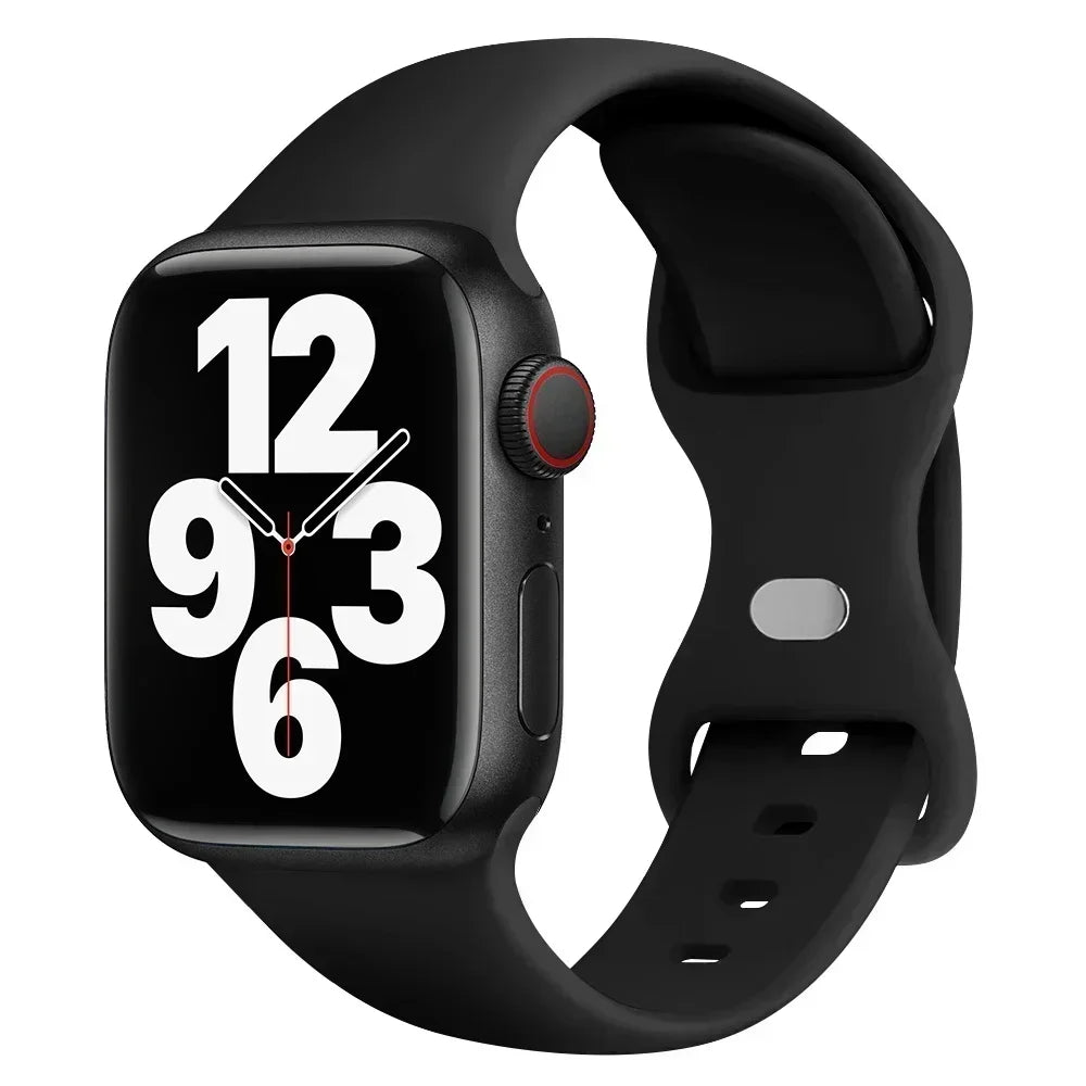 Silicone Band Apple Watch 10 9 8 7 6 5 4 3 SE Strap IWatch Ultra 2
