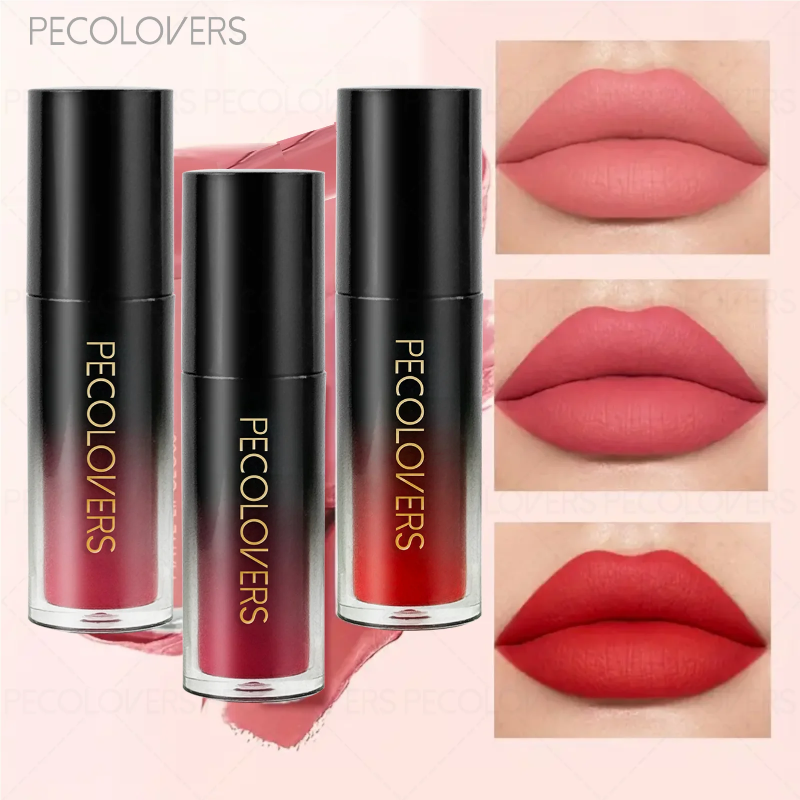 Multiple Colors Matte Velvet Lip Gloss Waterproof Long-lasting Qme