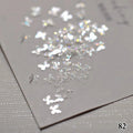 Holographic Lights Fantasy Nail Art Sequins Glitter Girls DIY Glamour Qme LP-382