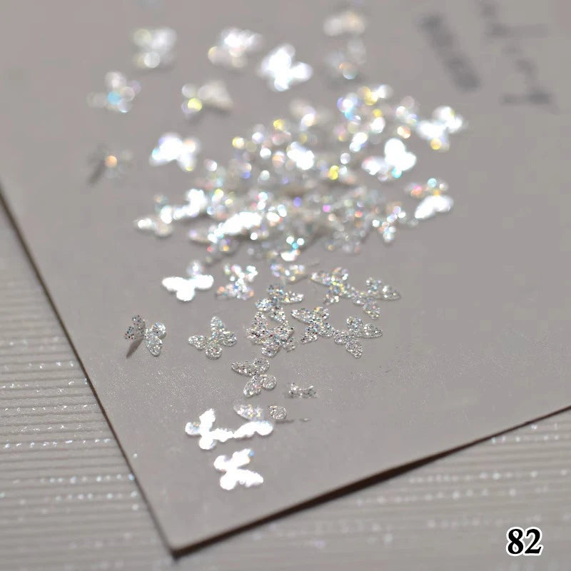 Holographic Lights Fantasy Nail Art Sequins Glitter Girls DIY Glamour Qme LP-382