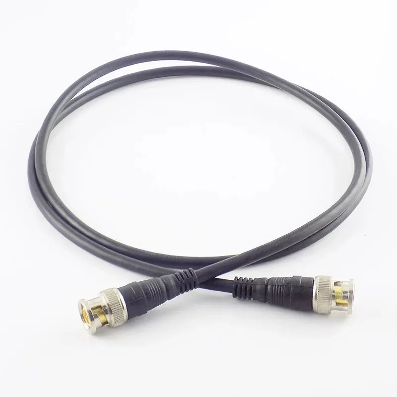 2PCS BNC Jumper Q9 Male to Male SDI Cable SYV-75-3-5 for Security Camera Video Signal Connection Qme 3M