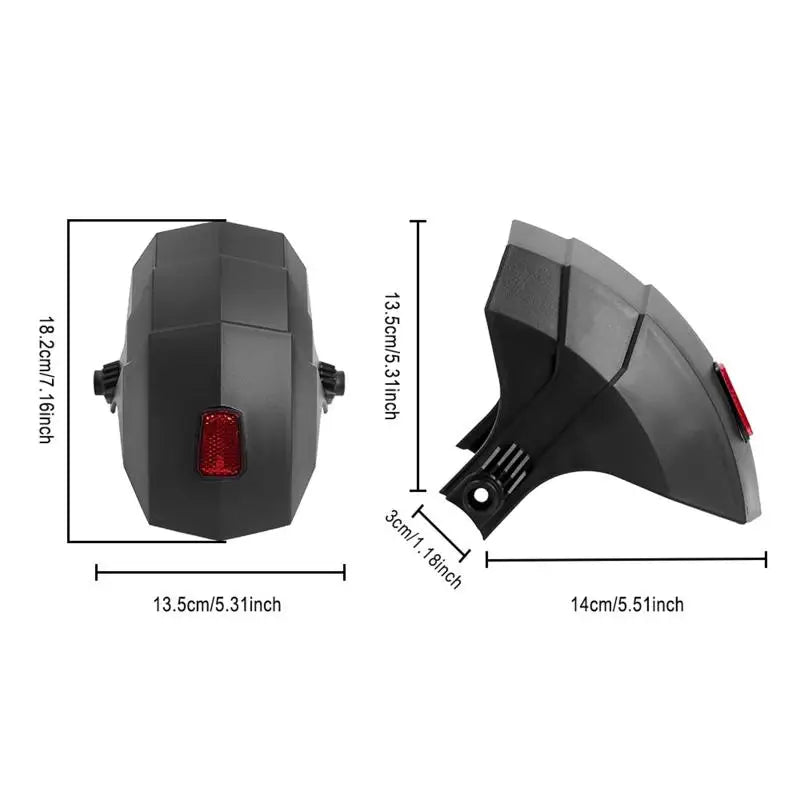 Rear Wheel Splash Protection Mudguard Reflector Fit Kukirin G2 G3 G4 Qme 1PC
