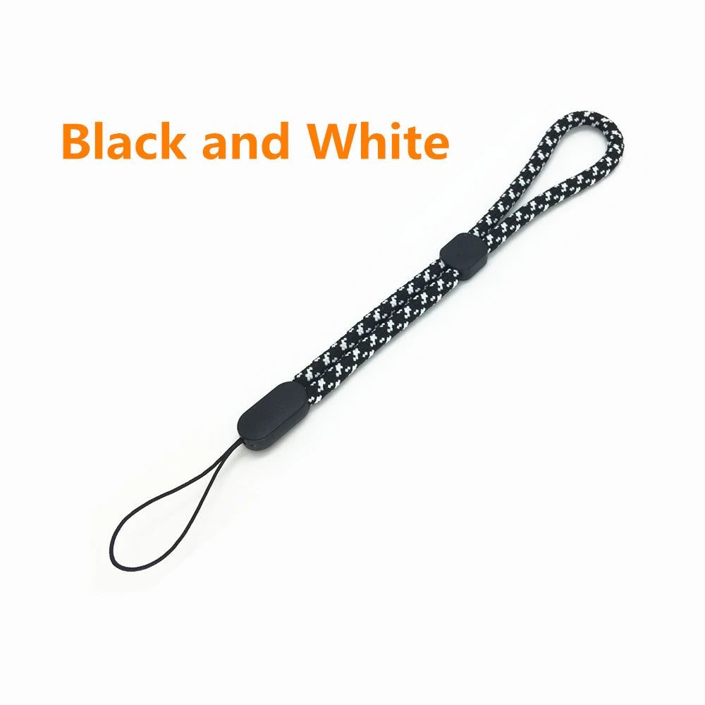 Nylon Hand Strap Adjustable Rope Wrist Wristband for Sony Canon Fujifilm Fuji Nikon Compact Camera Qme Black White