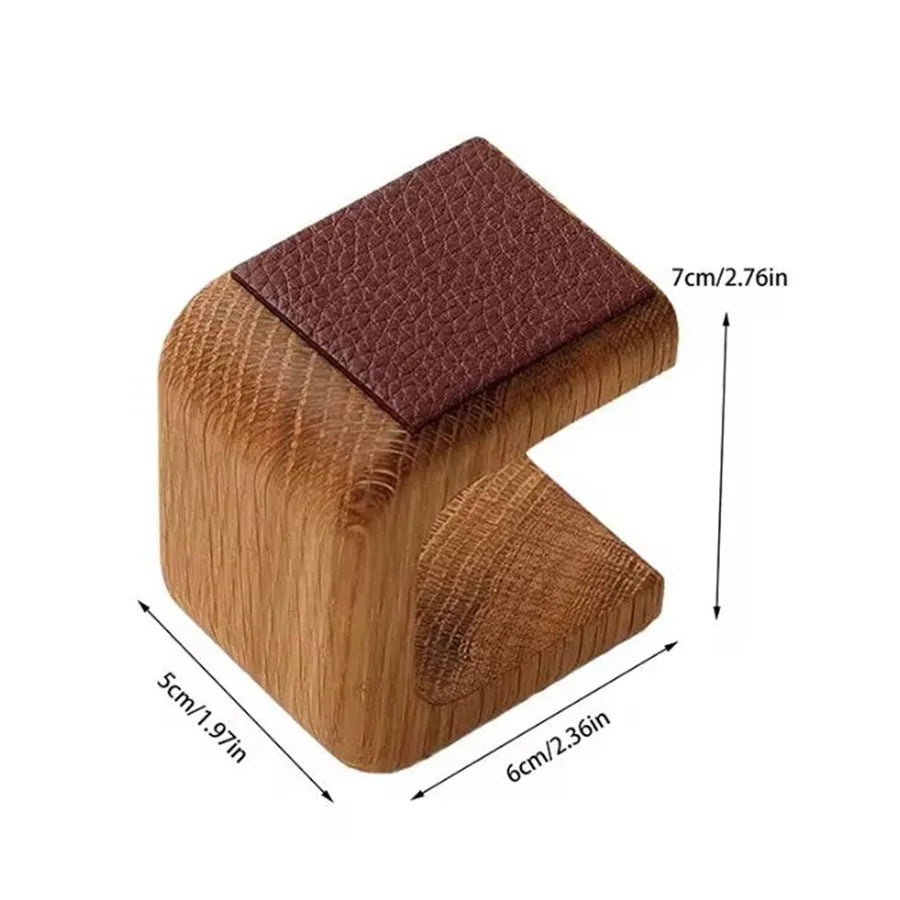 Solid Wood Watch Stand Jewelry Organizer Bracelet Ring Necklace Qme Dark Brown