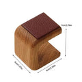 Solid Wood Watch Stand Jewelry Organizer Bracelet Ring Necklace Qme Dark Brown