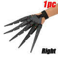 Halloween Articulated Fingers Fake Fingers Scary Skeleton Hand Cosplay Finger Glove Realistic Horror Ghost Claw Prop Party Decor Qme Right 14x19.2cm