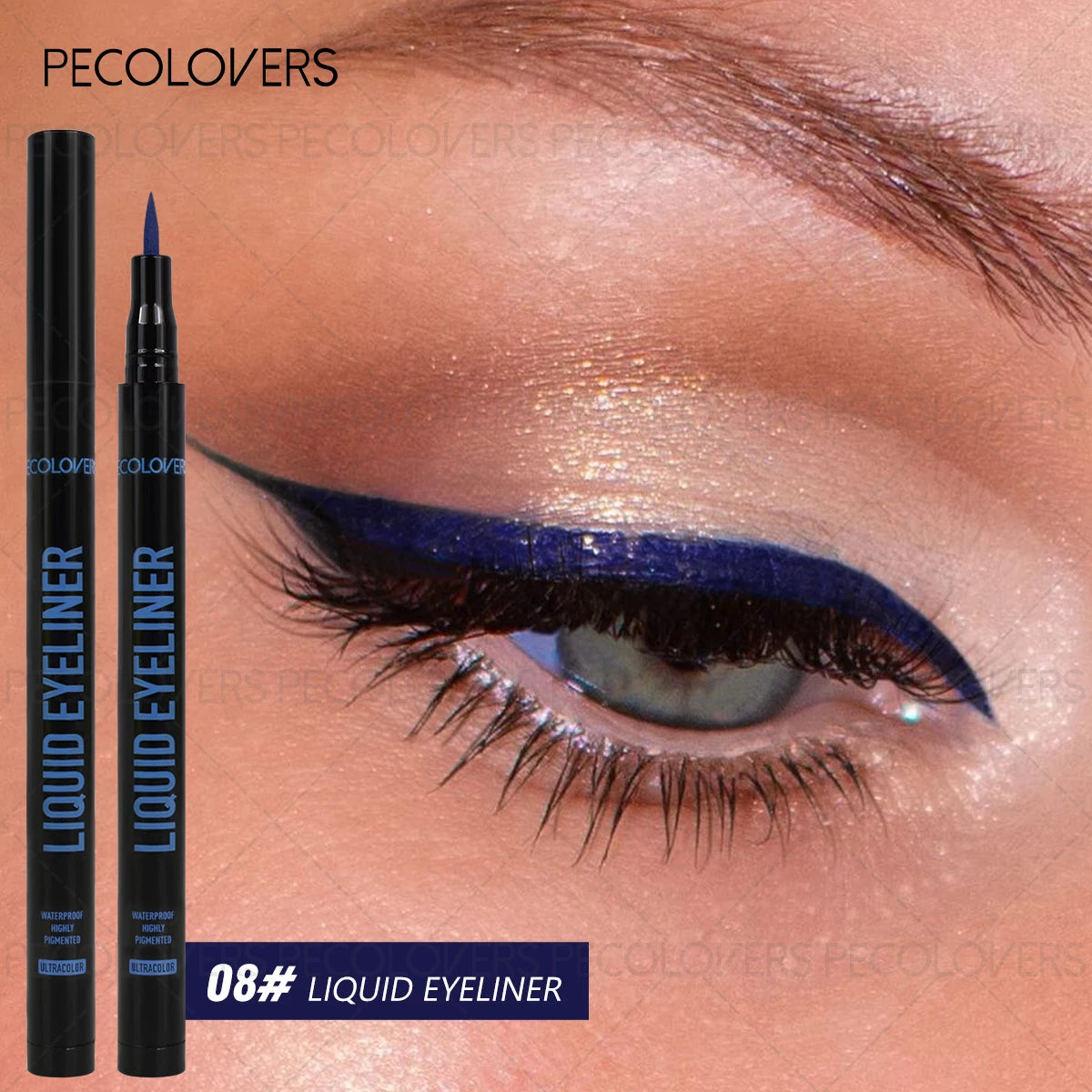 Liquid Colorful Eyeliner Rendering Pen Quick Drying Waterproof Qme 08