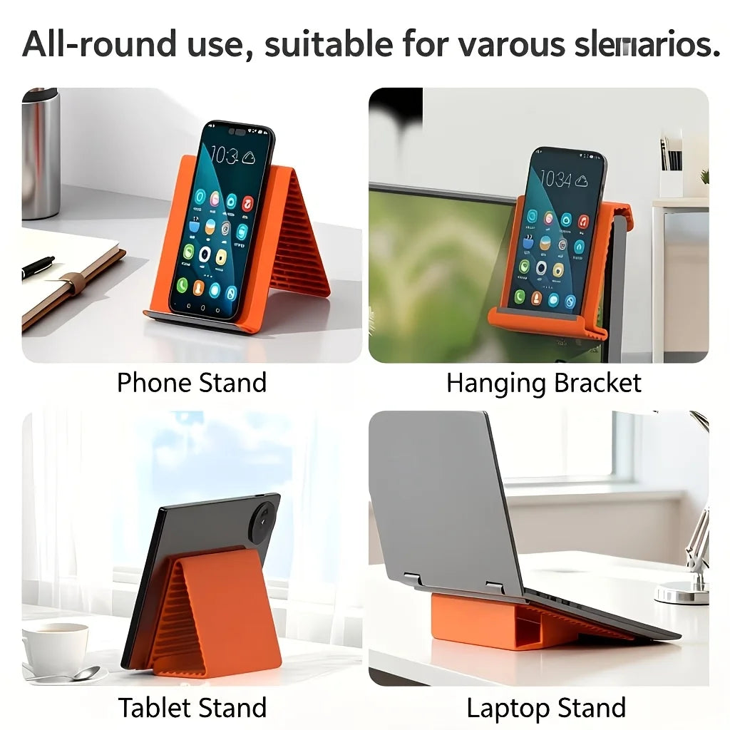Creative Flexible Foldable Silicone Phone Stand Tablets Laptops Desks Qme