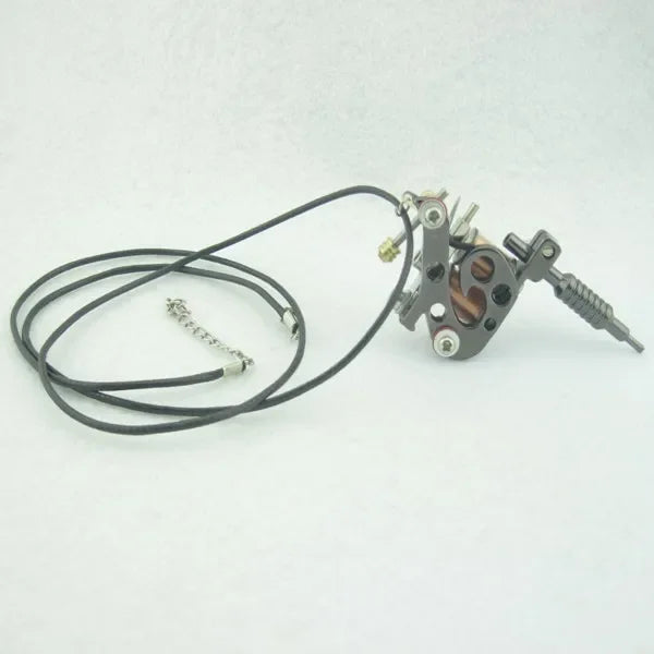 Men Charm Tattoo Machine Stainless Steel Jewelry Necklaces With Pendant Male Women Punk Hip Hop Accessories Gifts Wholesale Qme MTM19-BK