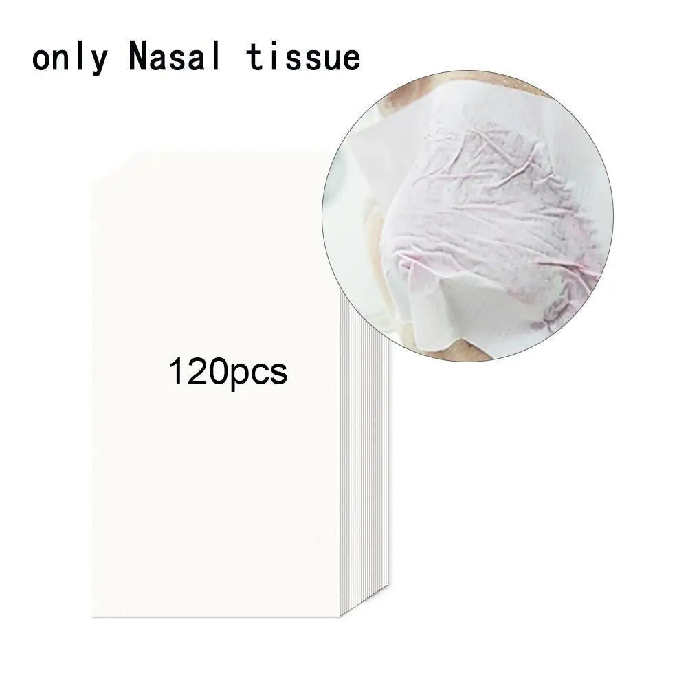 120pcs Blackhead Removal Papers Plant Pore Strips Nose Acne Cleansing Black Dots Peel Off Mud Mask Treatments Skin Care Qme