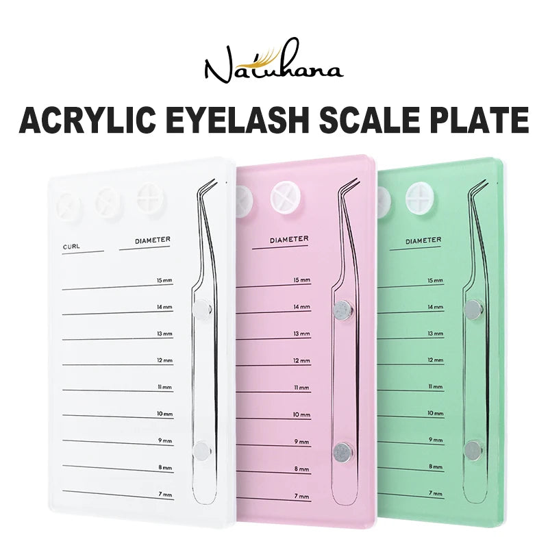 NATUHANA Colorful Acrylic Dazzling Eyelash Extension Magnetic Suction Qme