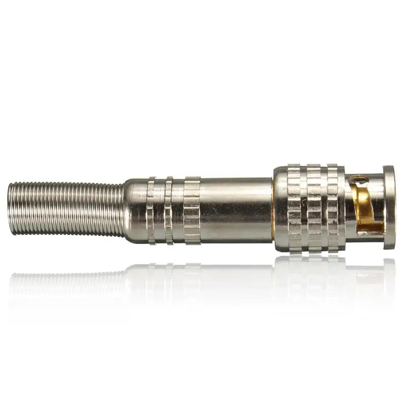 30pcs/lot BNC Male Connector RG-59 for Coaxical Cable Brass End Crimp Cable Screwing CCTV Camera BNC connector by ESCAM BNC01 Qme