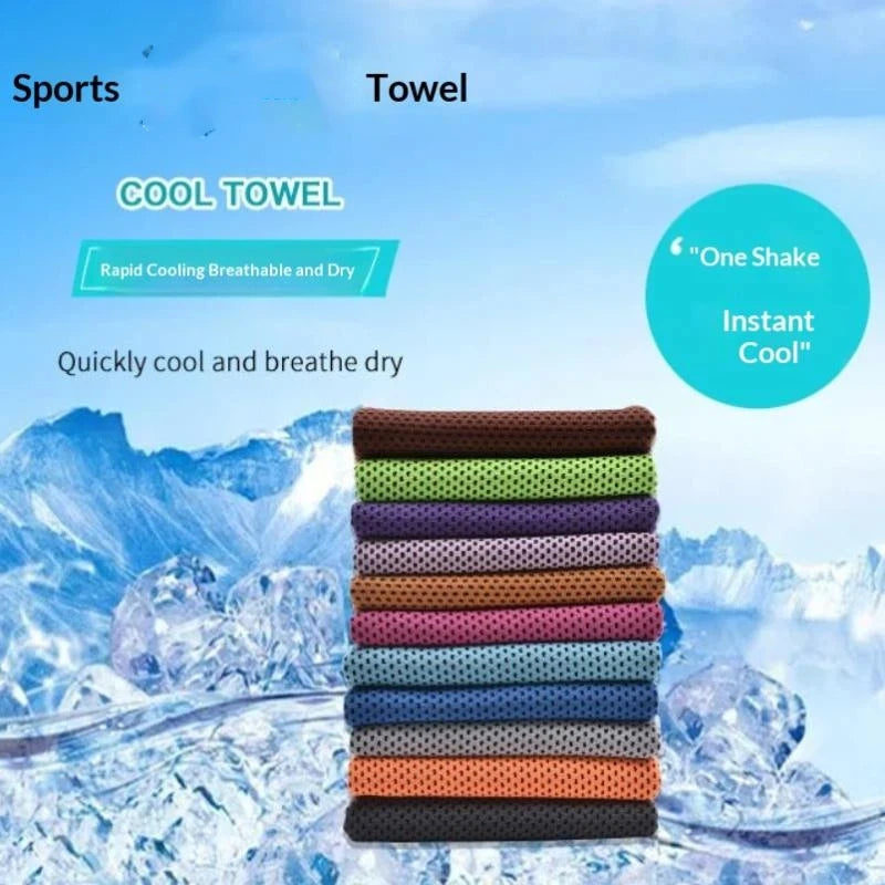 Breathable Cooling Towel Ultra Soft Microfiber Quick Drying Sunstroke Prevention Outdoor Sports Qme