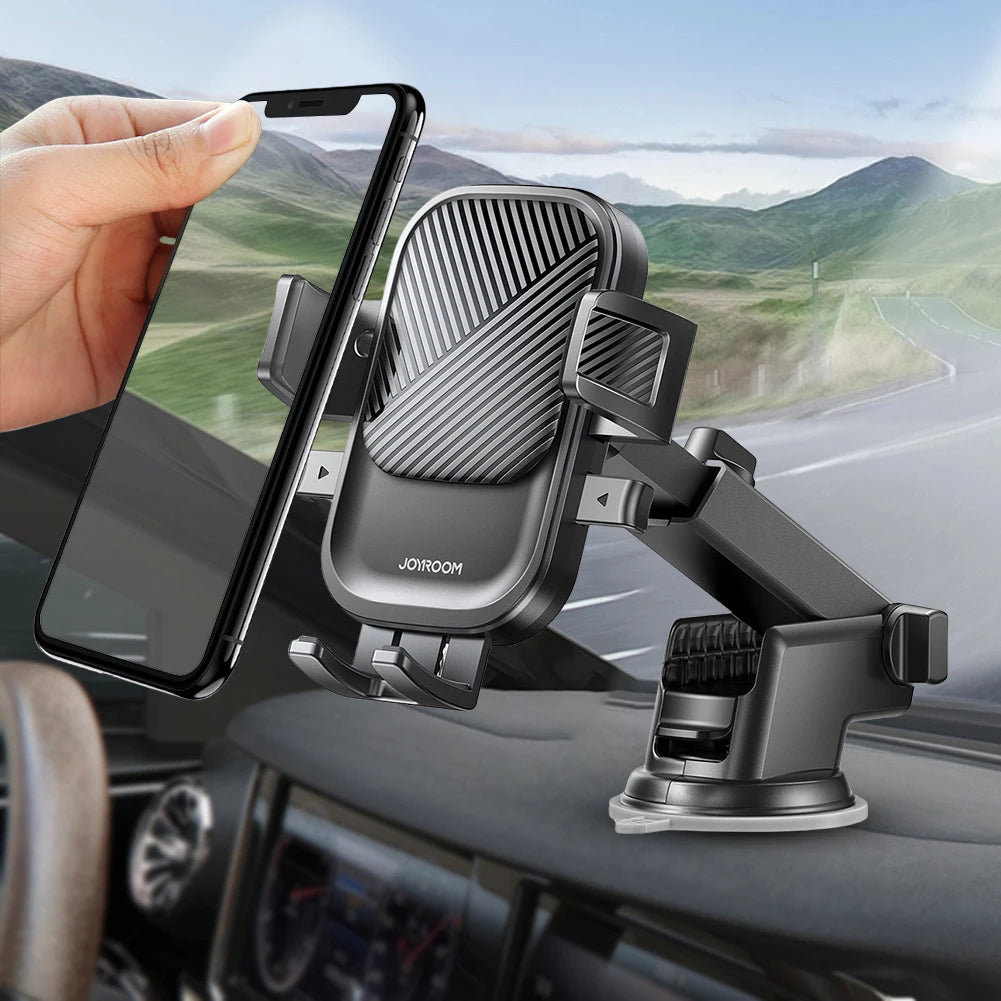 Car Phone Holder Mount Stand with Suction Cup 360 Rotating GPS Support Dashboard & Windscreen Phone Holder for 4-7.2 Inch Phones Qme