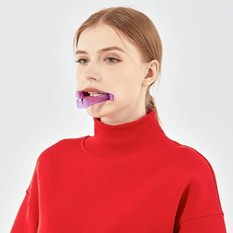 1/2/3/4Pcs V-Shaped Jaw Chewing Trainer Oral Muscle Training Firming Chin Exerciser Instrument Double Chin Exerciser Instrument Qme