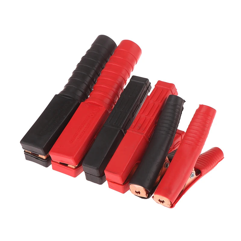 1 Pair Plastic Handle Test Alligator Clip Electric Project 100-300A Qme