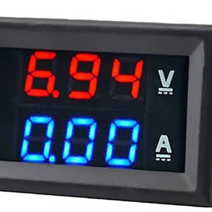 DC 0-100V 10A Digital Voltmeter Ammeter Dual Display Voltage Detector Qme