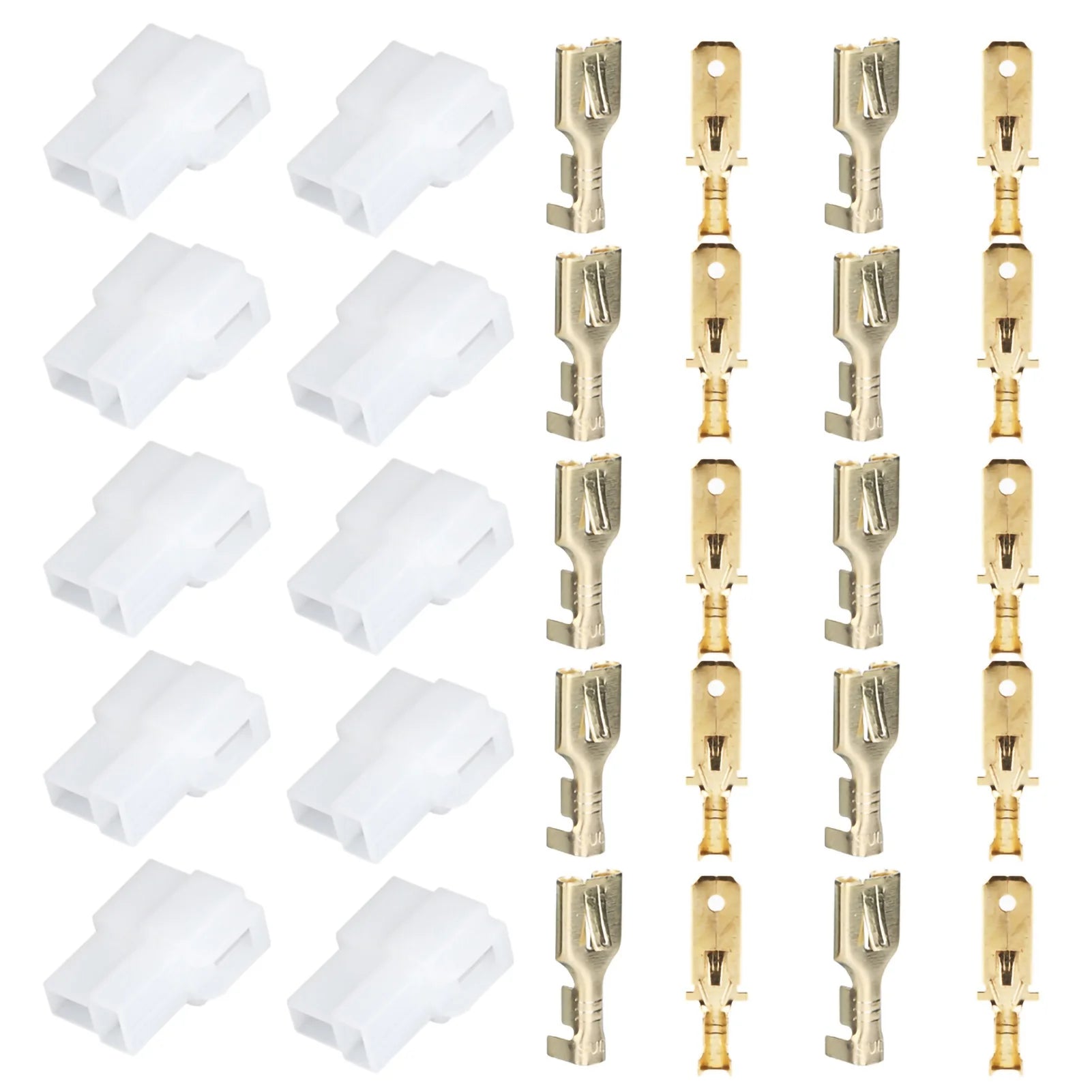 Radio Power Plug Radio Power Connectors T-Type 2 Pin Power Plug Car Radio Cable Connectors Set Fit for T-Type Power Plug Qme
