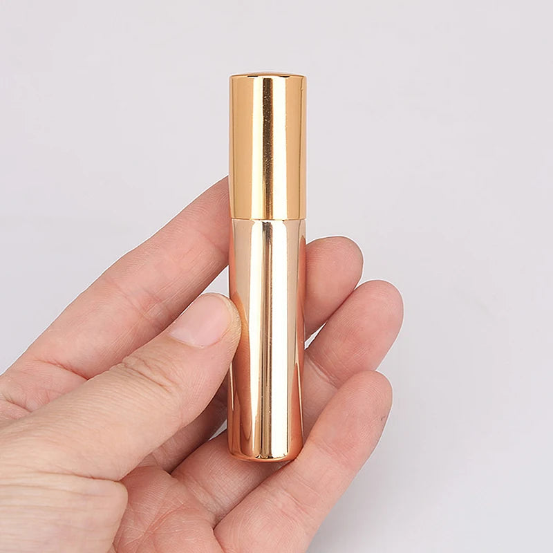 Refillable Perfume Bottle Aluminum Atomizer Spray Bottles10ML Sample Qme Gold