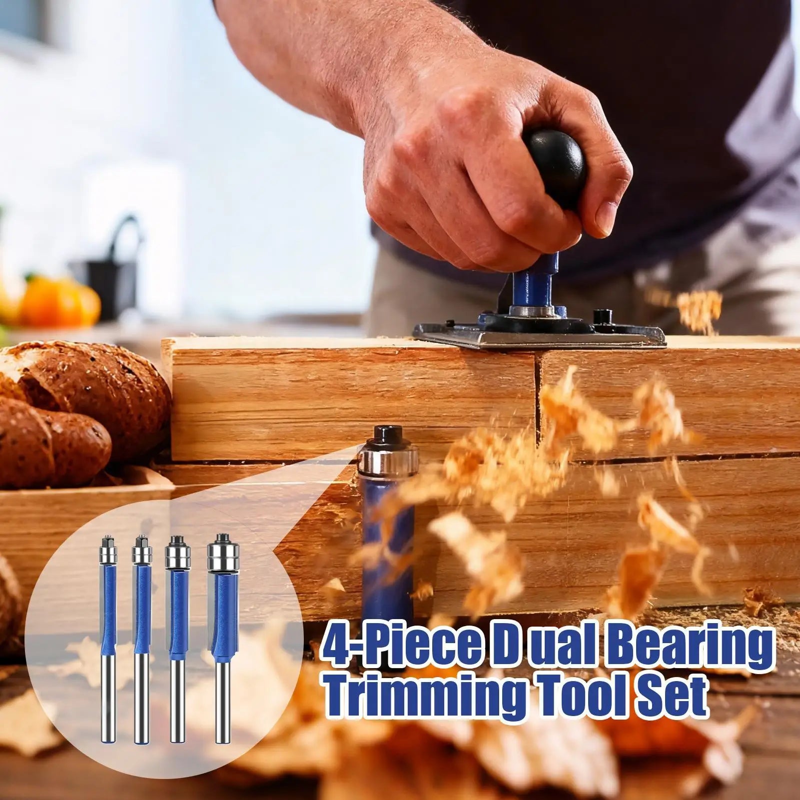 Router Flush Trim Bit Precise Trimming Tool Bits Laminate Woodworking Qme