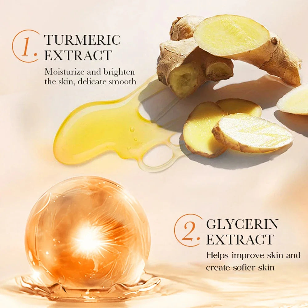 Turmeric Whitening Face Cream Wrinkle Removal Lighten Fine Lines Qme