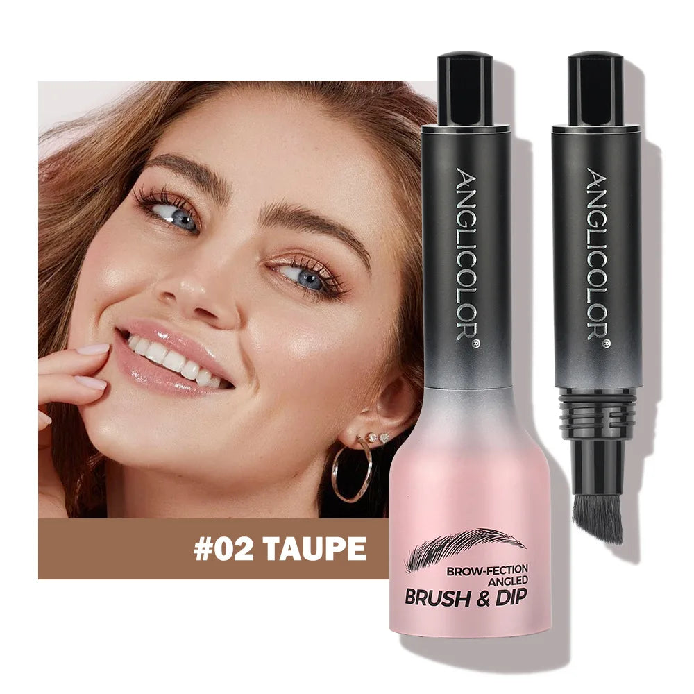 4 Colors Eyebrow Pen Waterproof 4 Fork Tip Eyebrow Tattoo Pencil Cosmetic Long Lasting Natural Dark Brown Liquid Eye Brow Pencil Qme C-02