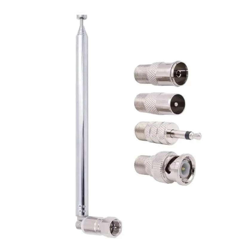 Adapter Rod Antenna FM Radio Stereo Receiver Amplifier Easy Qme