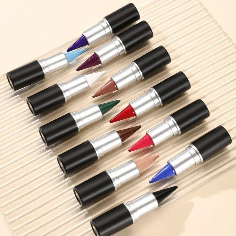 Creamy Texture Eyeliner Black Red Matte Easy Coloring Sweatproof High Pigment Eyeliner Pencil Daily Makeup Accessories for Women Qme