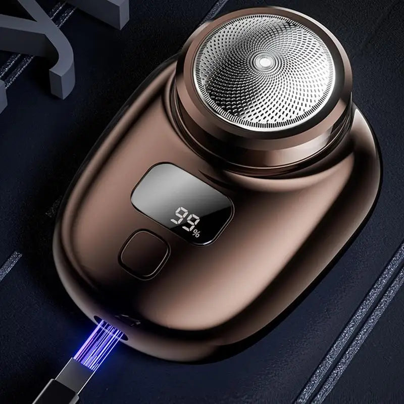 Mini Electric Shaver Face Beard Digital Display Trimmer USB Charging Qme