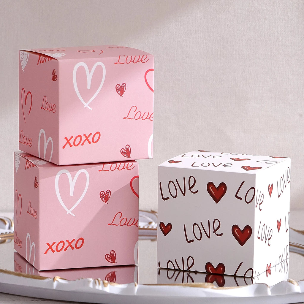 10Pack Elegant Mini Gift Boxes - Perfect for Valentine's Day, Weddings and Celebrations - Great for Candies, Chocolates and Smal Qme