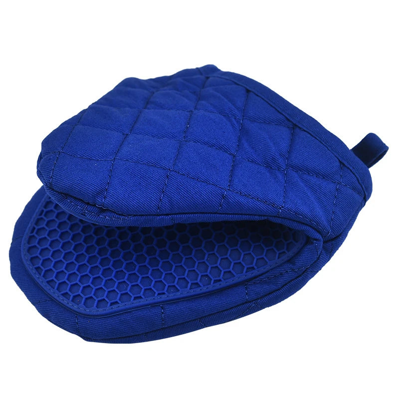 Anti Scald Oven Gloves Kitchen Multi Purpose Fish Shaped Silicone Qme Blue