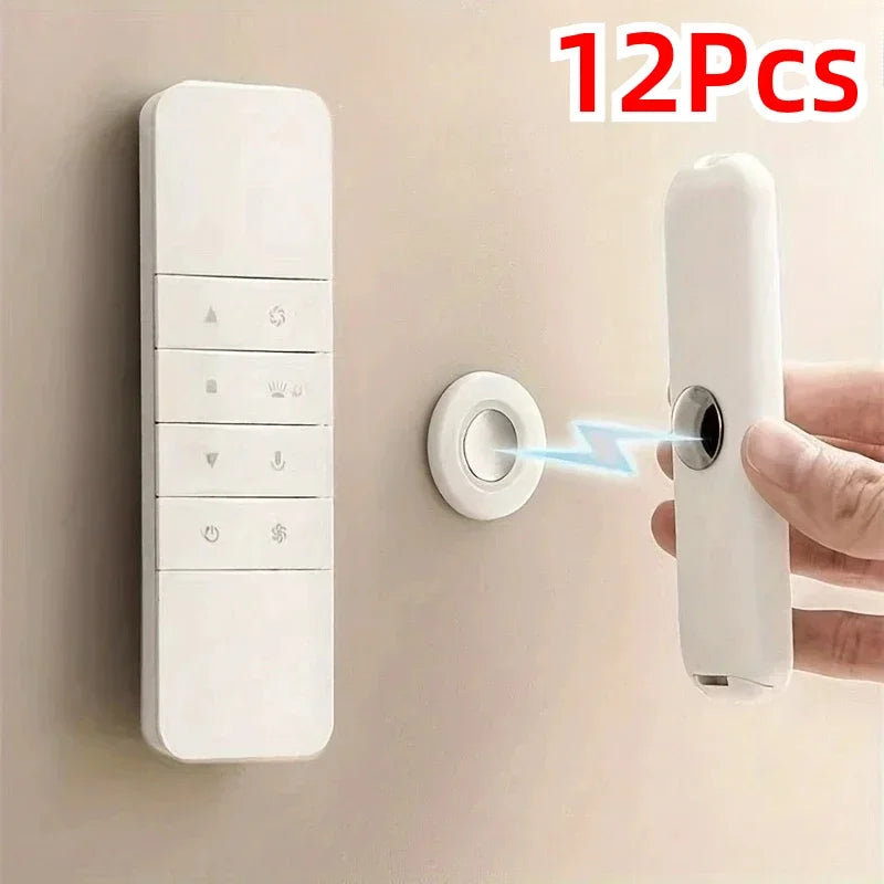 Magnetic Remote Control Holder Wall Mount Adhesive Remote Control Holder Strong Hold TV Remote Holder For Home Office Qme