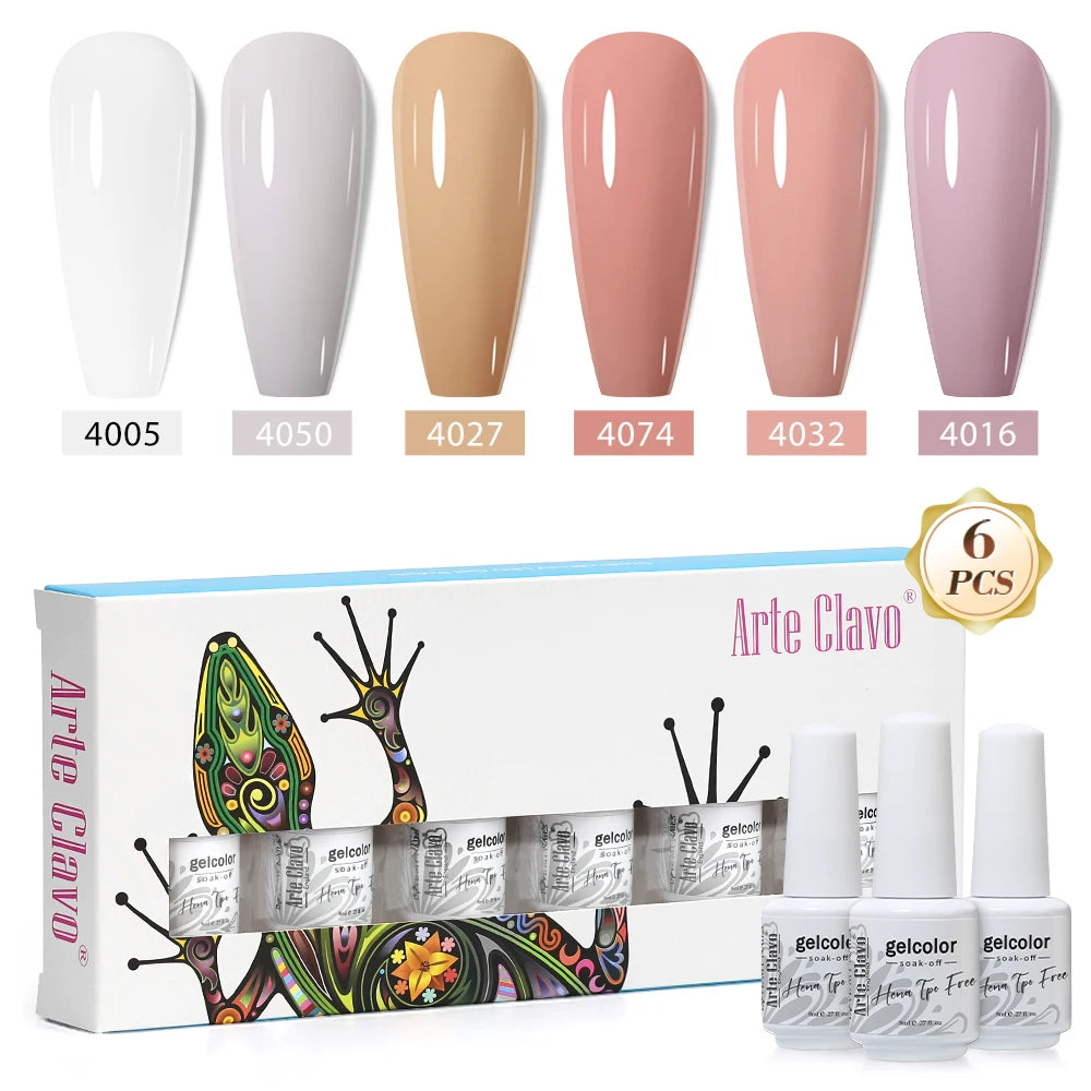 Arte Clavo Colourful Box Nail Gel Polish Semi Permanent UV Led
