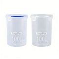 1Pcs Plastic Sealed Tank Large Capacity Crisper Kitchen Organize Grain Storage Box With Scale Clear Jar Spice Container 1000ML Qme 1pcs random color