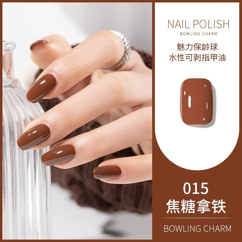 40 Colors Nail Polish Summer Water-based Quick Drying Tearable Art