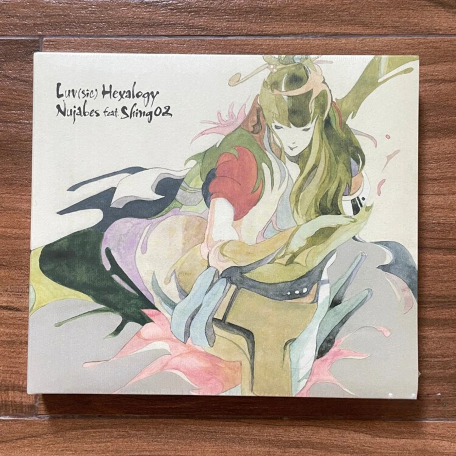 Jazz-Hip Hop Ambient Music Album Featuring Mellow Style Tracks, with Hand-Painted Art Cover Design Evoking A Relaxing Experience Qme