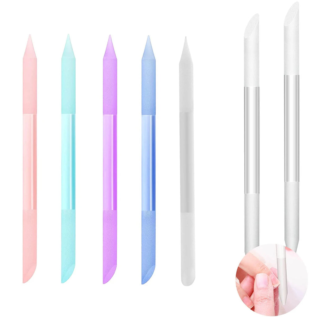 Crystal Cuticle Pusher Dual-ended Manicure Stick Remover Tool Glass Qme