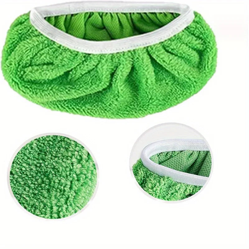 6pcs Super Absorbent Reusable Mop Mat - Microfiber Cleaning Cloth for Dry and Wet Floors, Compatible with Most Flat Mops Qme