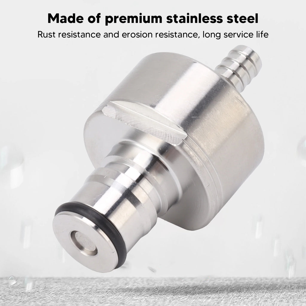 2PCS Stainless Steel Carbonation Cap Forced Carbonation PET Bottle Filling CO2 Coupling Cap for Soda Beer Soda Carbonation Cap Qme