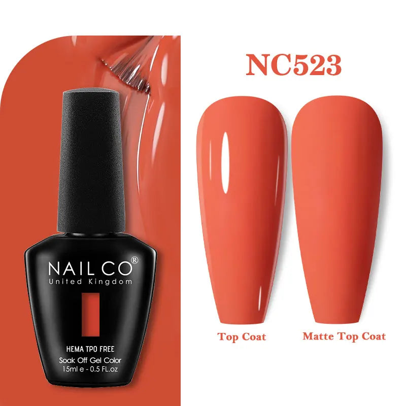 NAILCO Coat Base Gel Nail Polish Nails Art Semi Permanent Lacquer