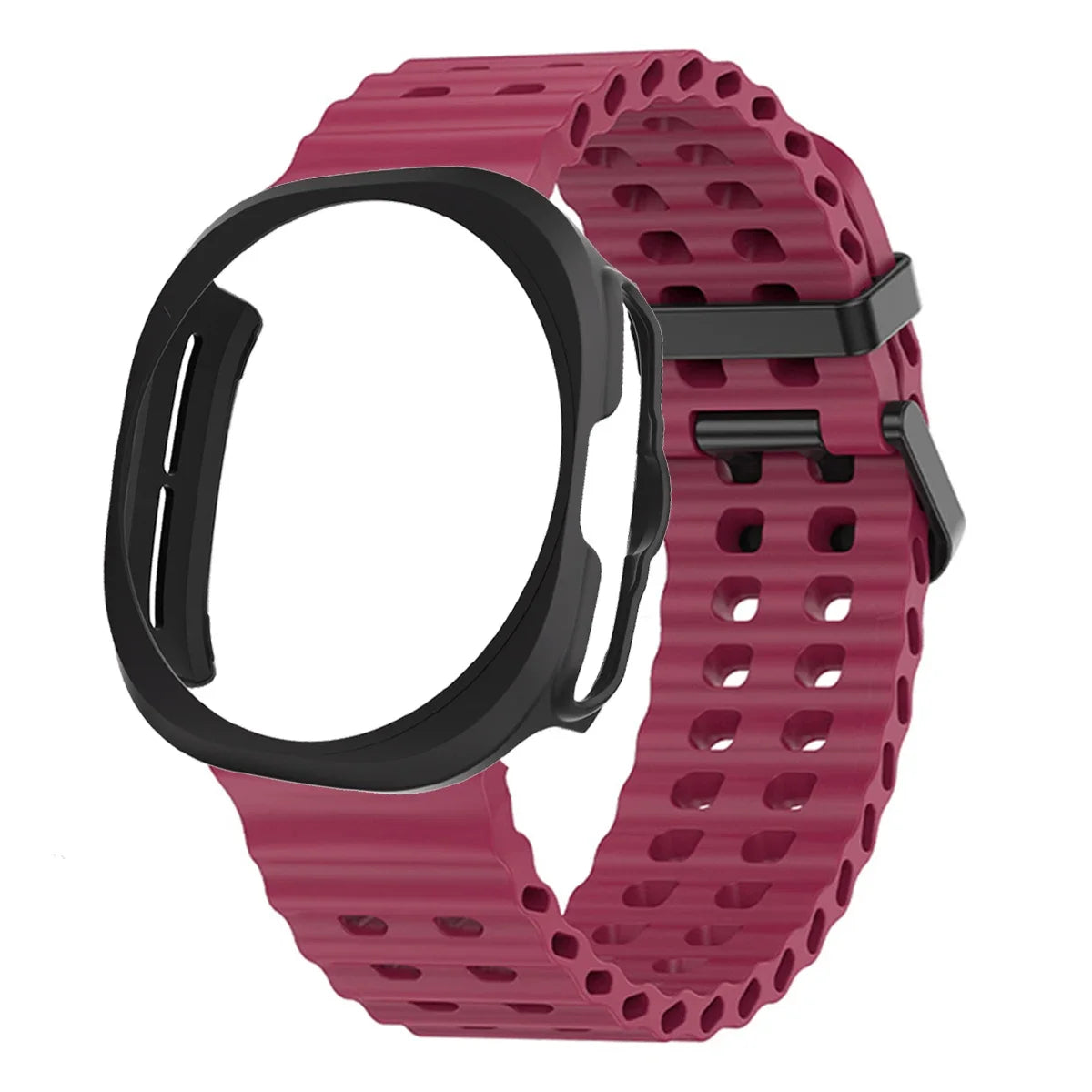 Case+strap Samsung Galaxy Watch 7 Ultra Sport Silicone Band Bracelet