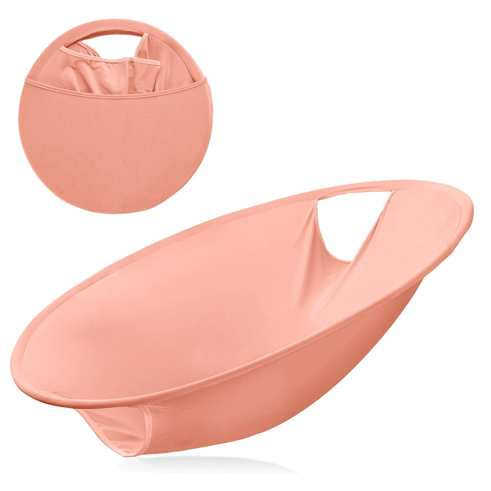 Portable Foldable Dirty Clothes Basket Storage Basket Laundry Hamper Basket Pop up Laundry Storage Basket Qme Peach color