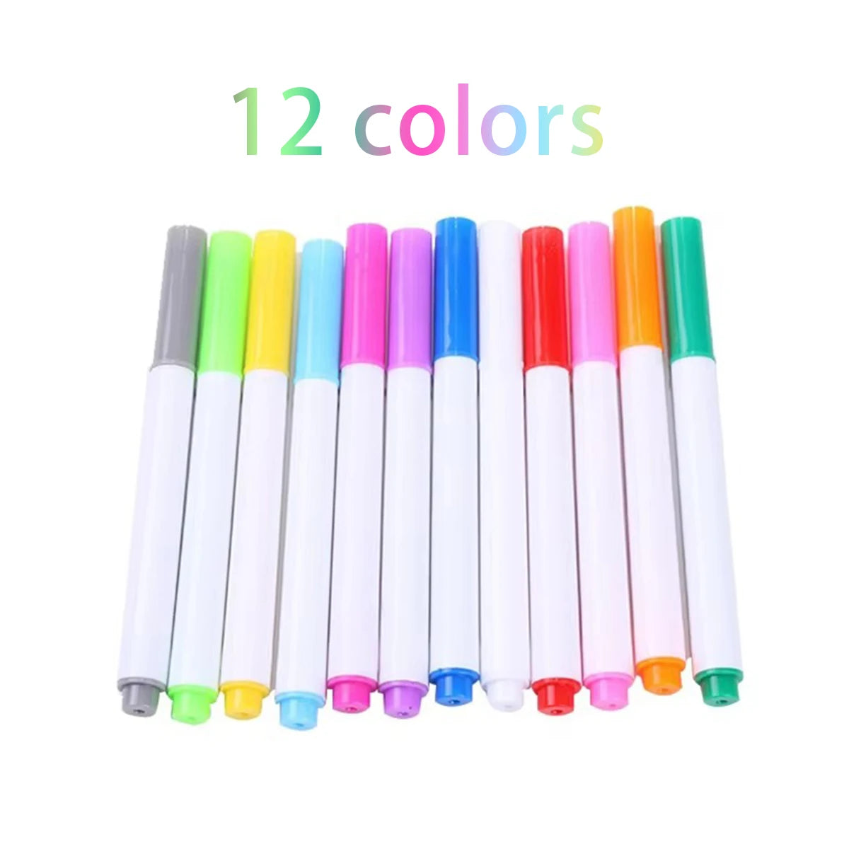 3-25Pcs/Set White/Colors Liquid Chalk Erasable Pen Marker For Glass Windows Electronic Blackboard Chalkboard Whiteboard Marker Qme 12 colors