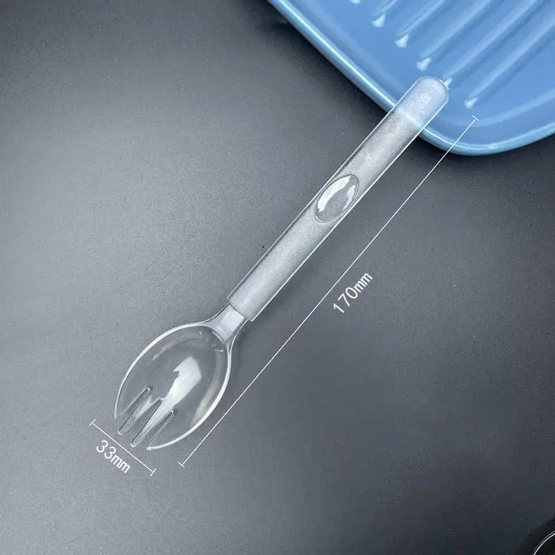 Individually Wrapped Disposable Plastic Utensils Fork Spoon Non Slip Qme W