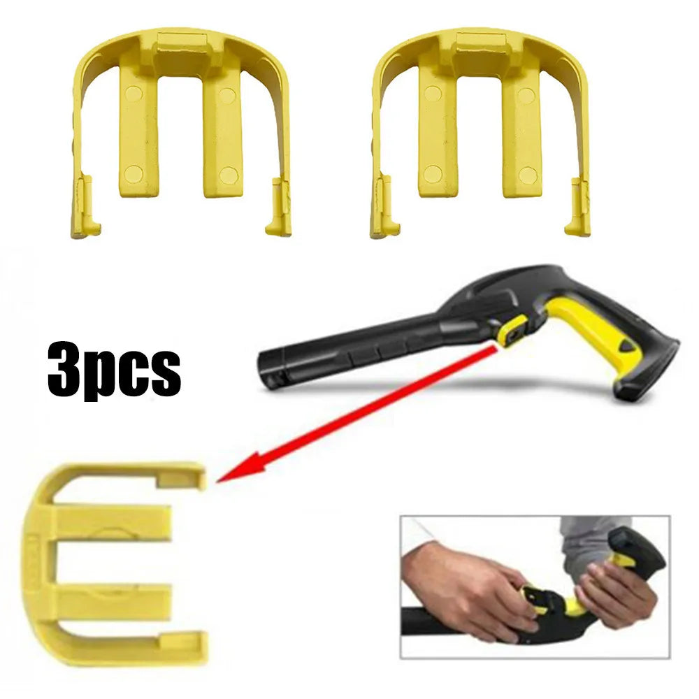 3Pcs C Clip For Karcher K2 K3 K7 Car Home Pressure Power Washer Trigger C Clip Car Washer Quick Connector Yellow Snap Ring Qme Default Title