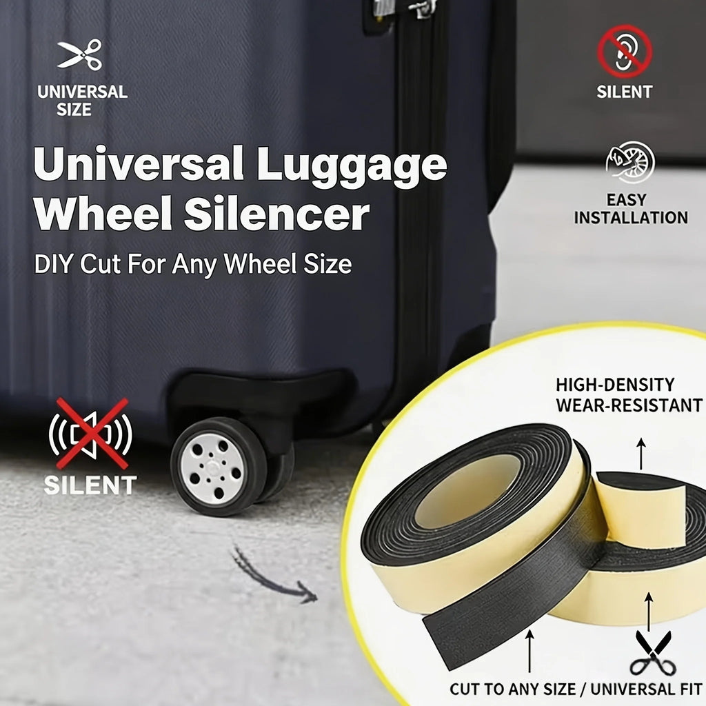 Luggage wheel mute sticker, shock-absorbing and wear-resistant protection sticker, strong adhesive anti peeling, can be freely Qme