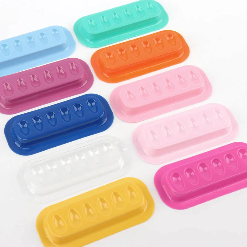 Self Adhering Eyelash Extension Lash Glue Tray Wells Fan Maker Qme