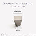 Geometric Design Drawer Cabinet Door Single-hole Square Handles Solid Zinc Alloy Simple Furniture Wardrobe Small Handle Qme B