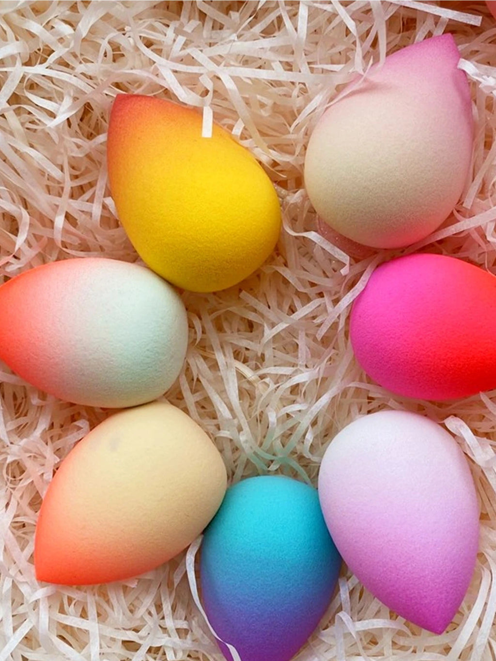 Ombre Makeup Sponges Beauty Sponge Blender Soft Wet Dry Qme